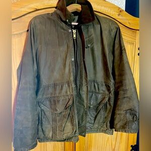 Filson tin cloth waxed field jacket, size M.